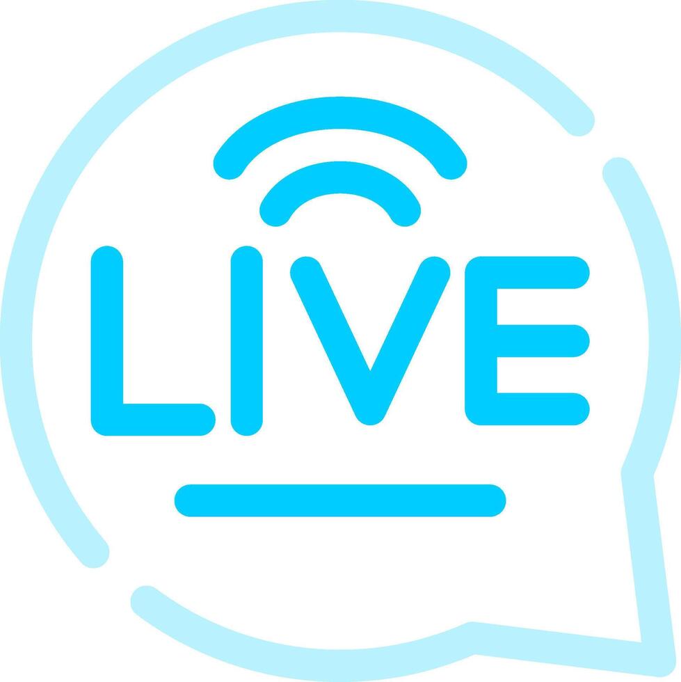 Live Chat Creative Icon Design vector