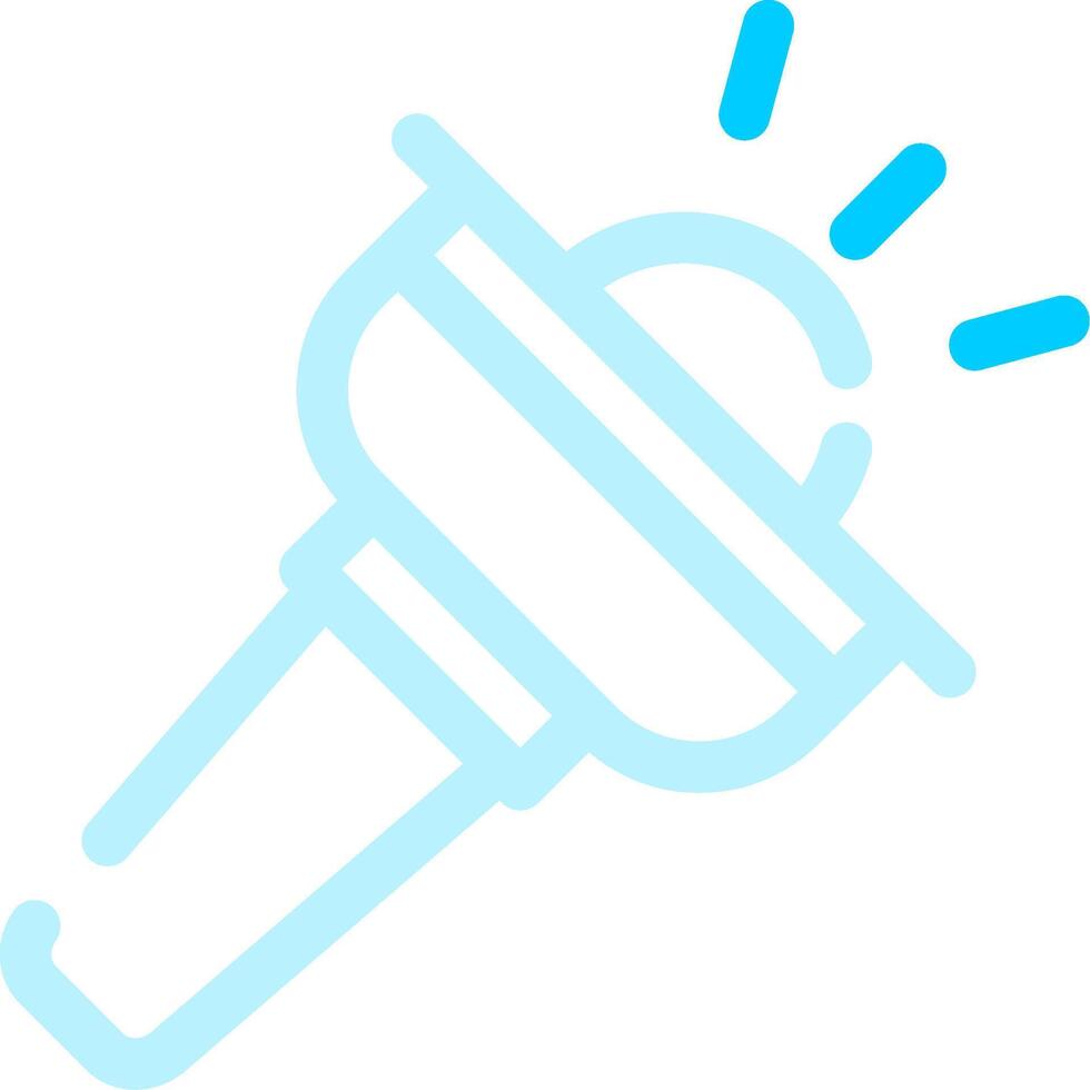 Flashlight Creative Icon Design vector