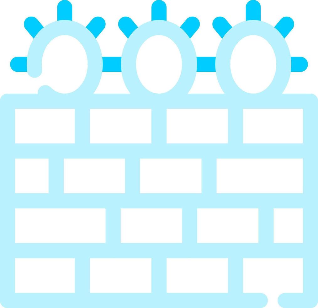 Barbed Wire Creative Icon Design vector