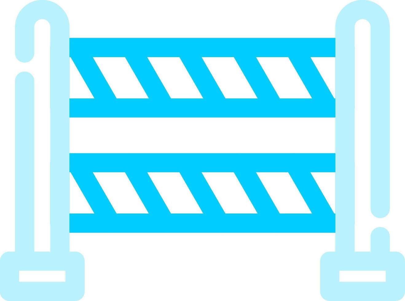 Road Blockade Creative Icon Design vector