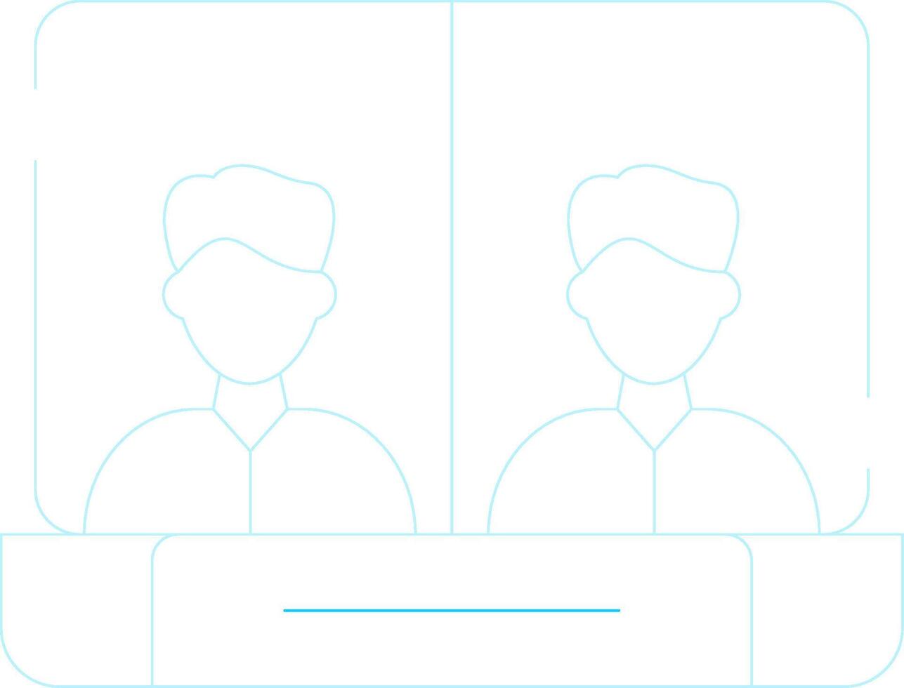 Online Meeting Creative Icon Design vector