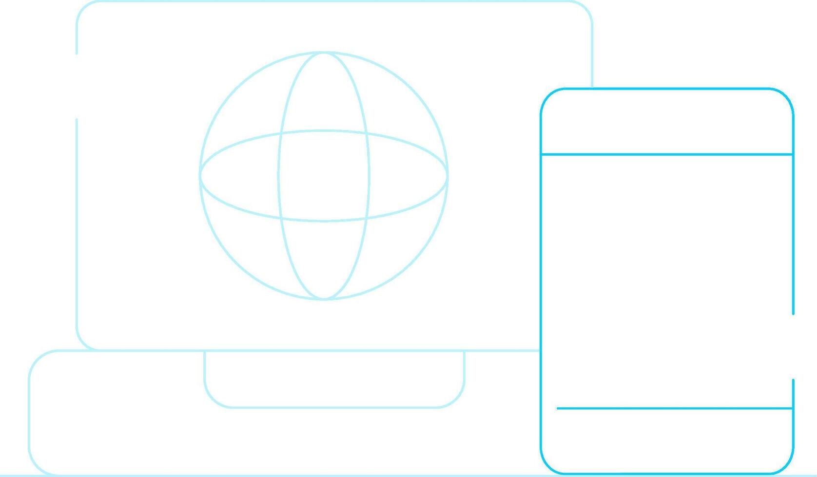 Multi Platform Creative Icon Design vector