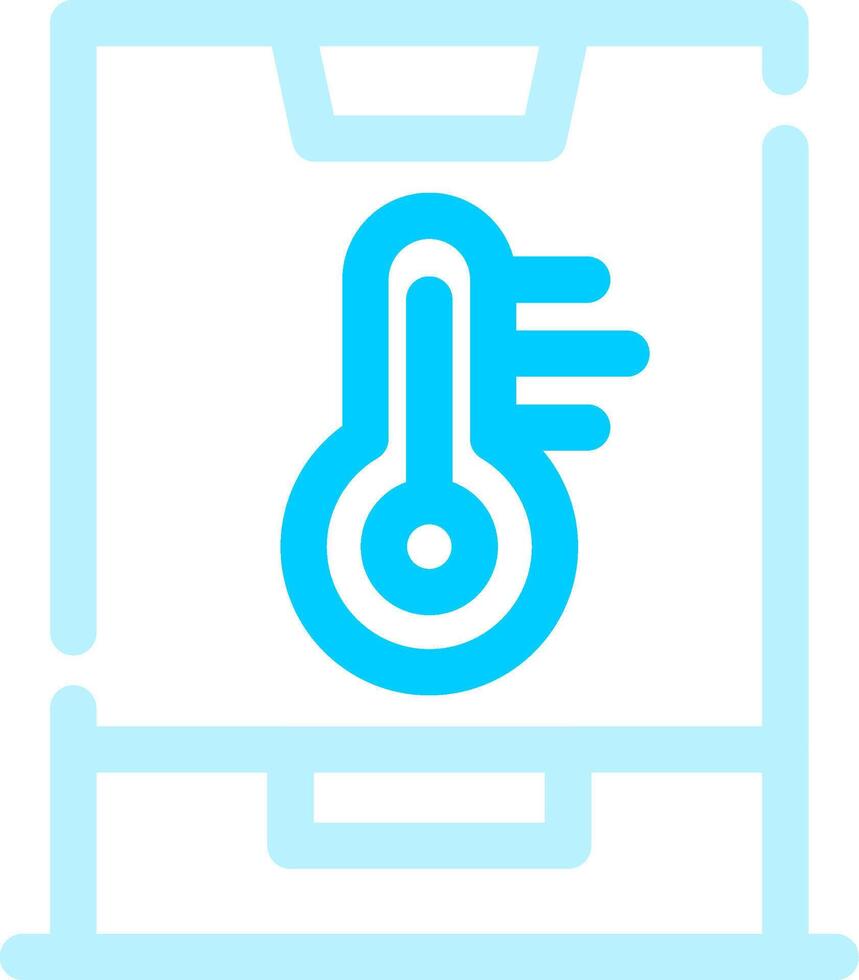 Smart Temperature Creative Icon Design vector
