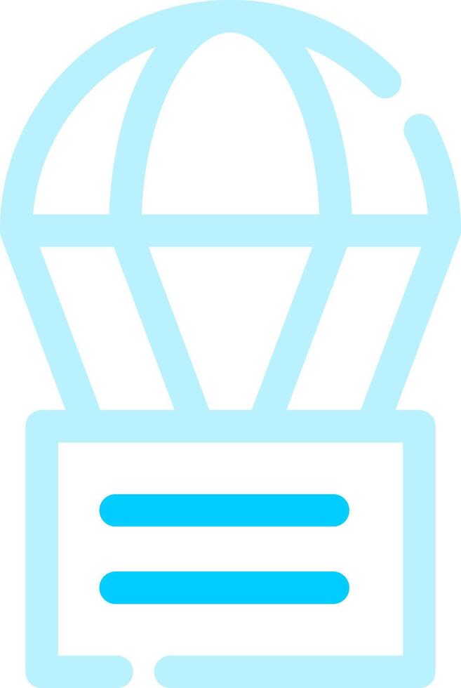 Parachute Creative Icon Design vector