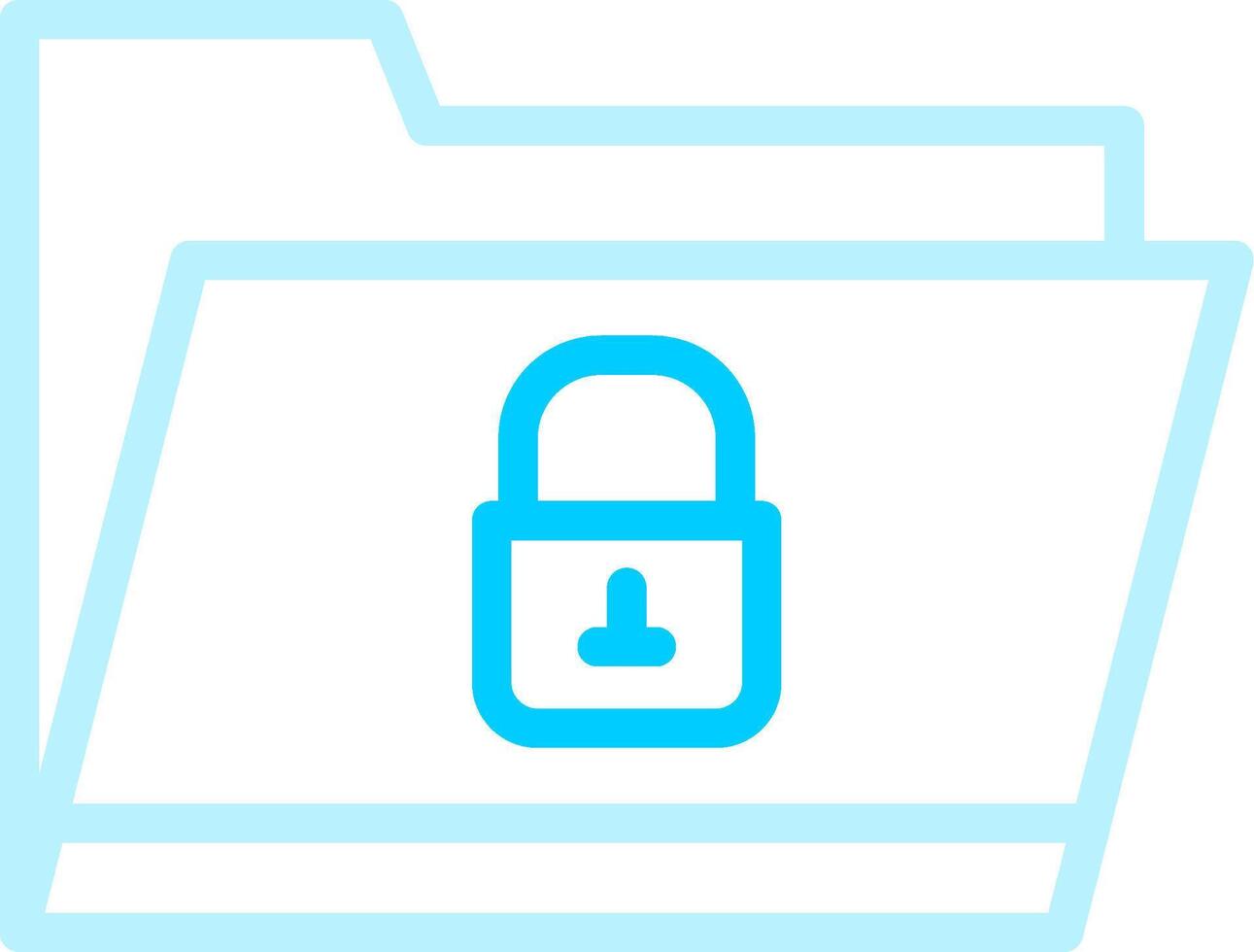 Locked Folder Creative Icon Design vector