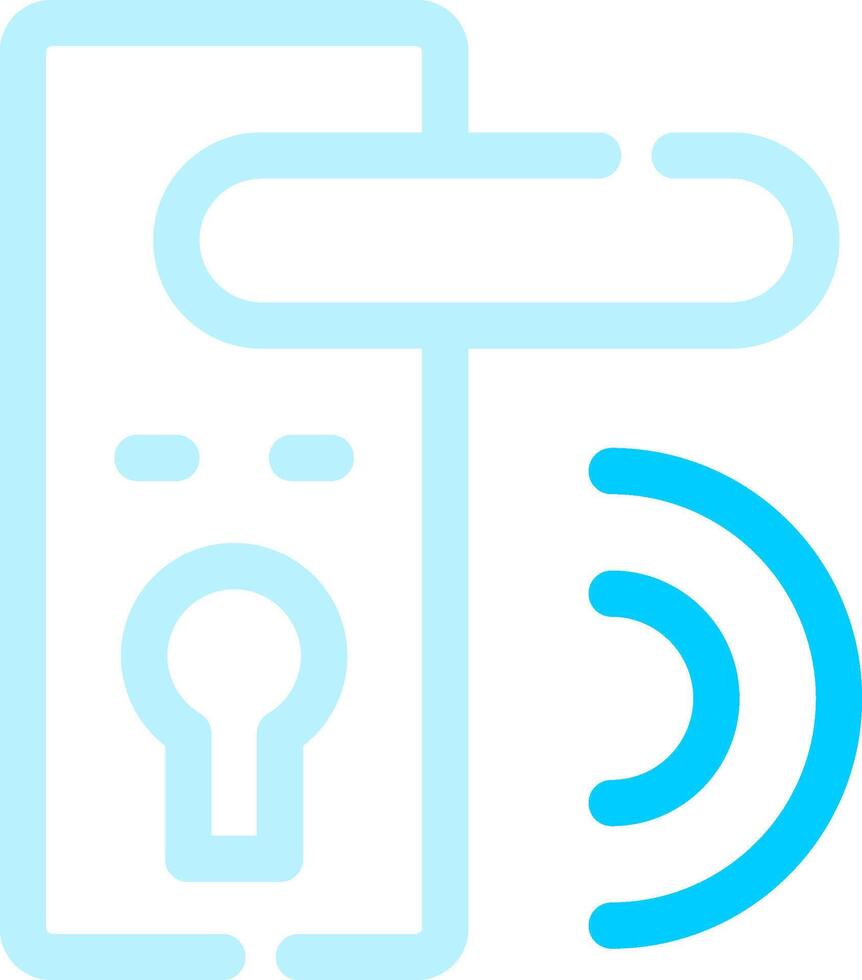 Door Lock Creative Icon Design vector