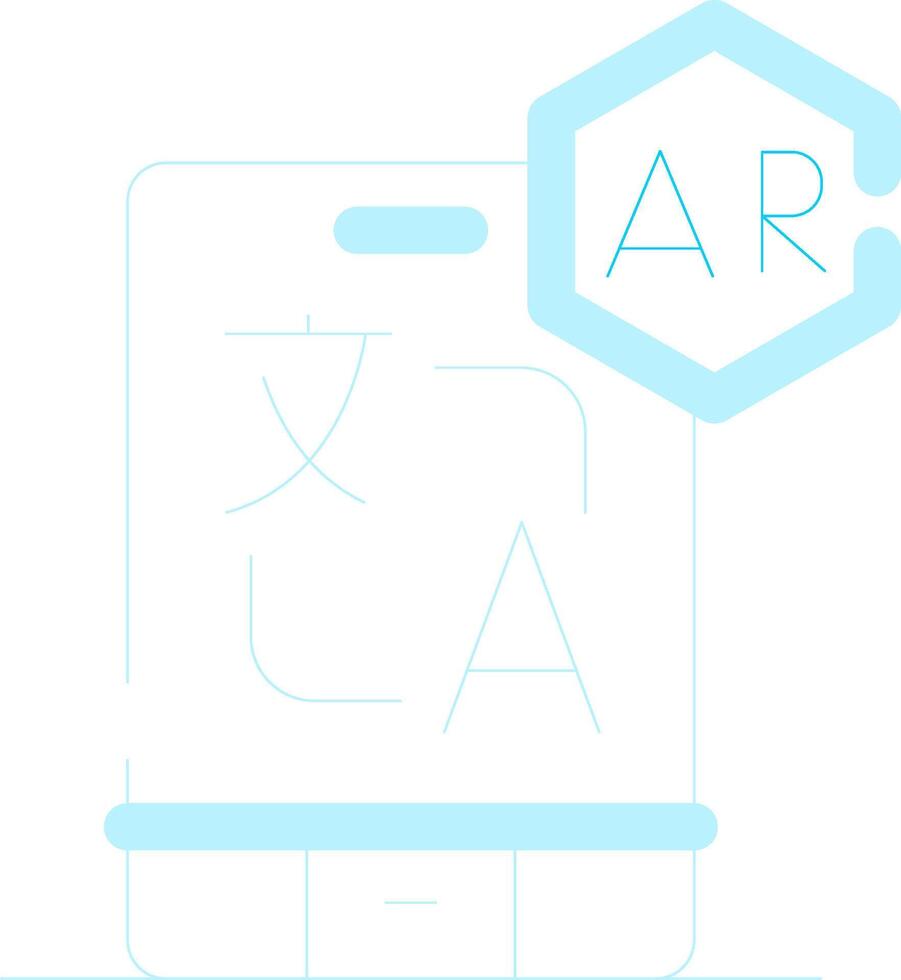 Ar Translation Creative Icon Design vector