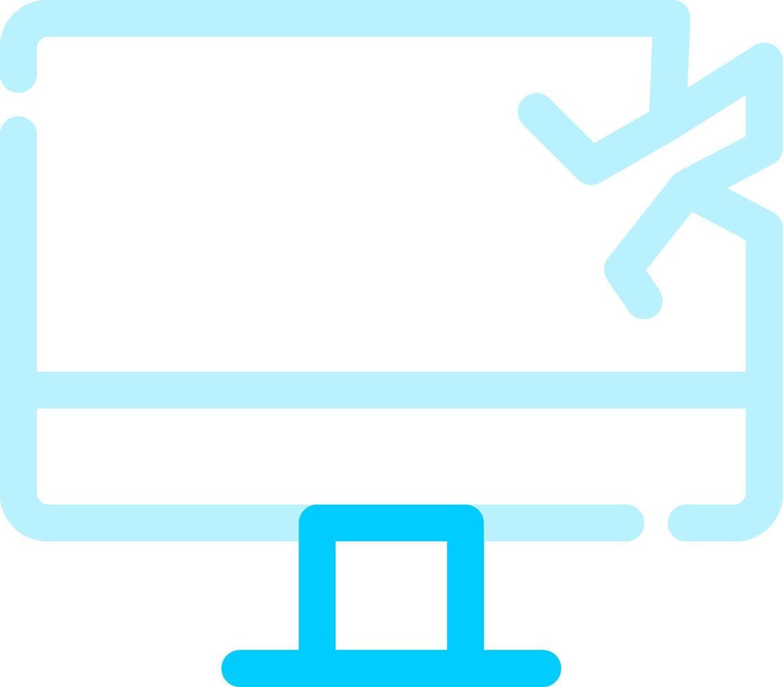 Broken Creative Icon Design vector