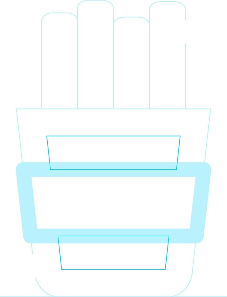 French Fries Creative Icon Design vector