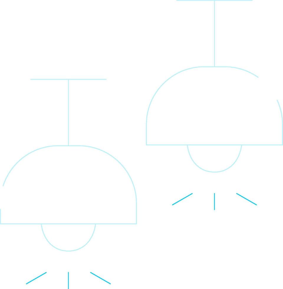 Ceiling Lamp Creative Icon Design vector