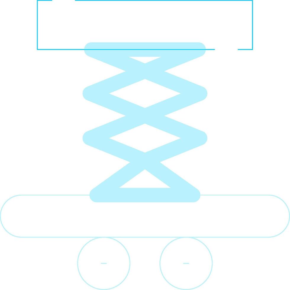 Car Lifter Creative Icon Design vector