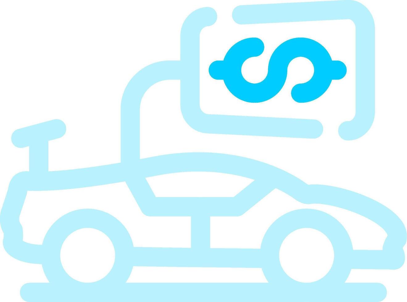 Vehicle Sales Creative Icon Design vector