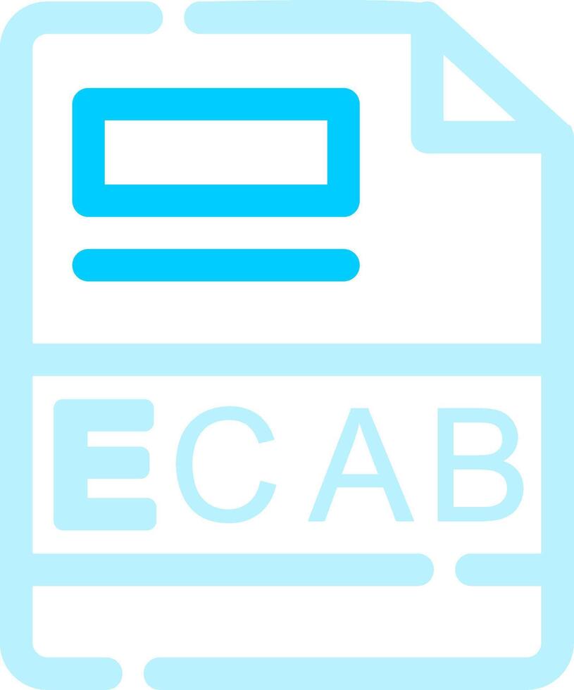 ecab creativo icono diseño vector