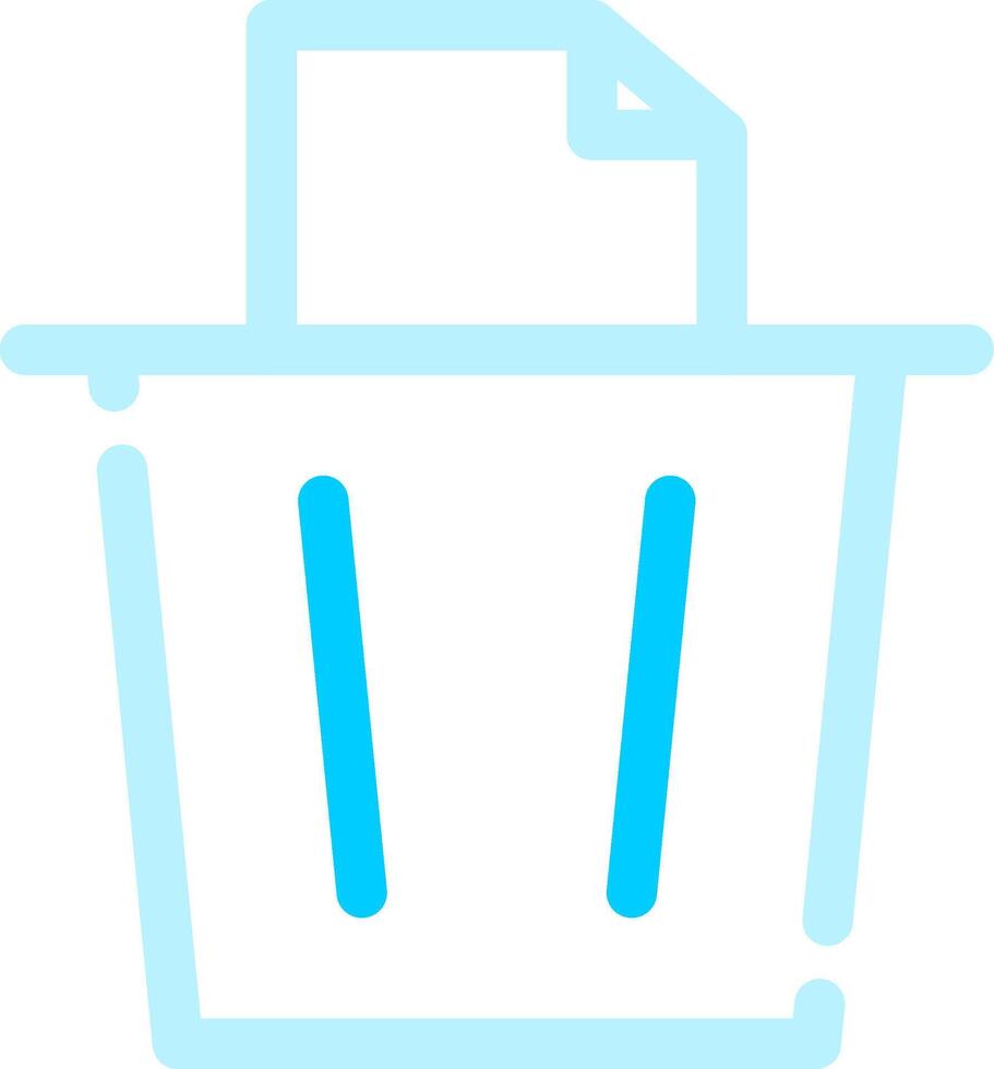 Paper Bin Creative Icon Design vector