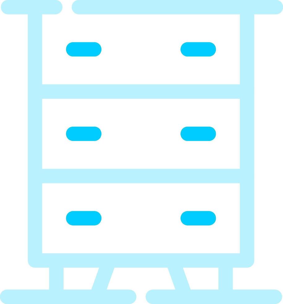 Chest of Drawers Creative Icon Design vector