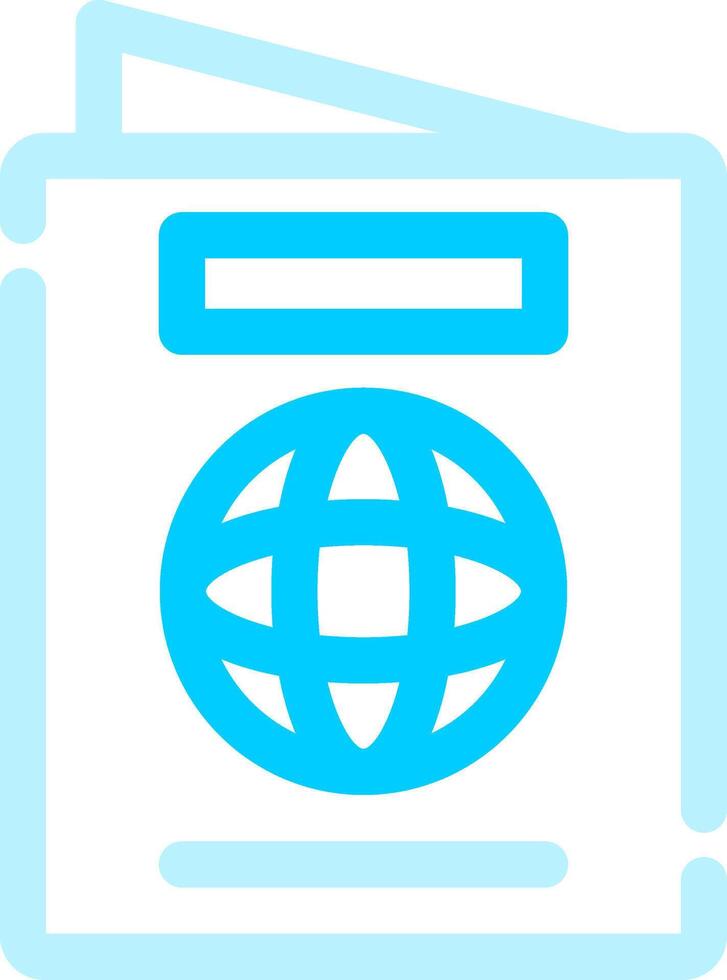 diseño de icono creativo de pasaporte vector