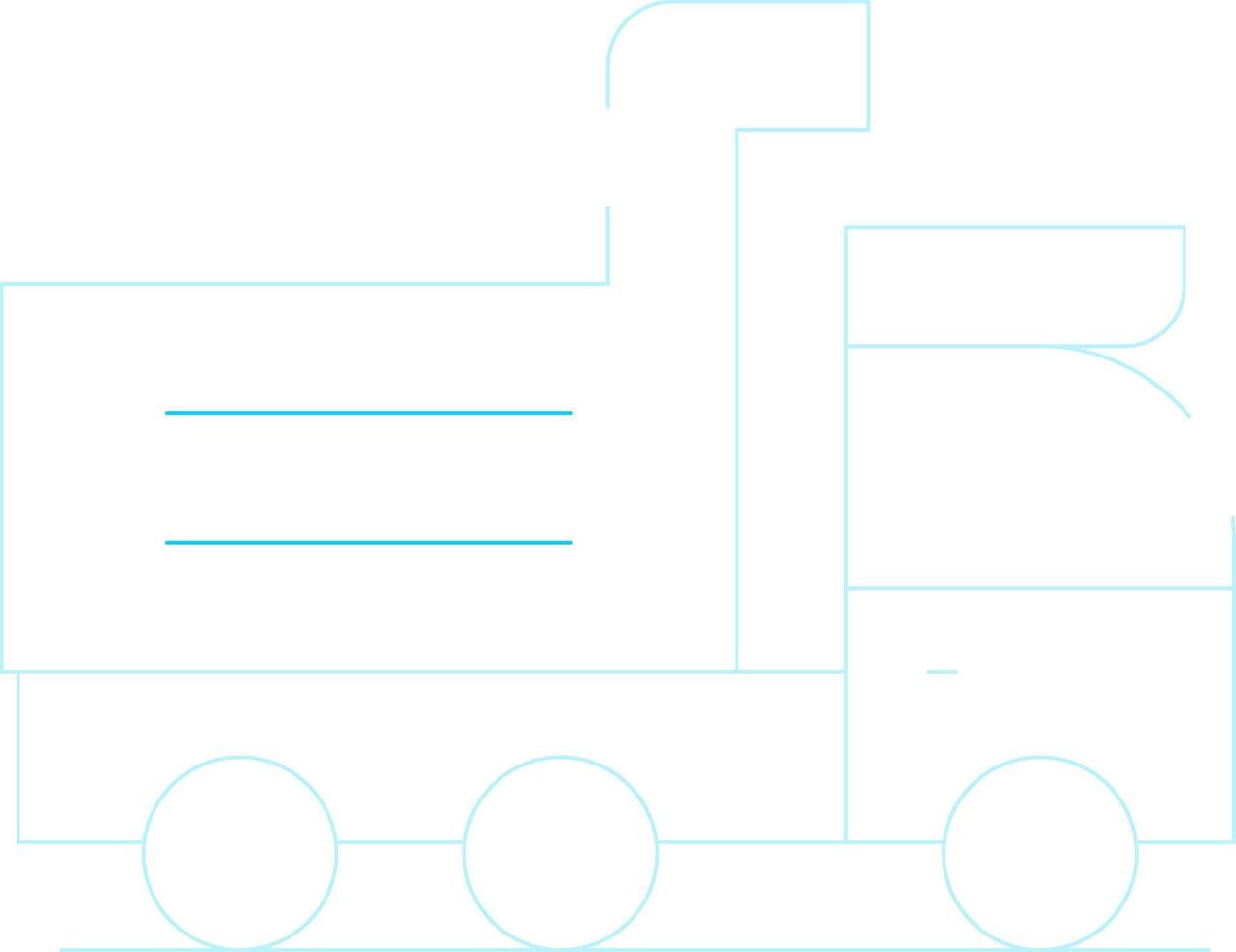 Dump Truck Creative Icon Design vector