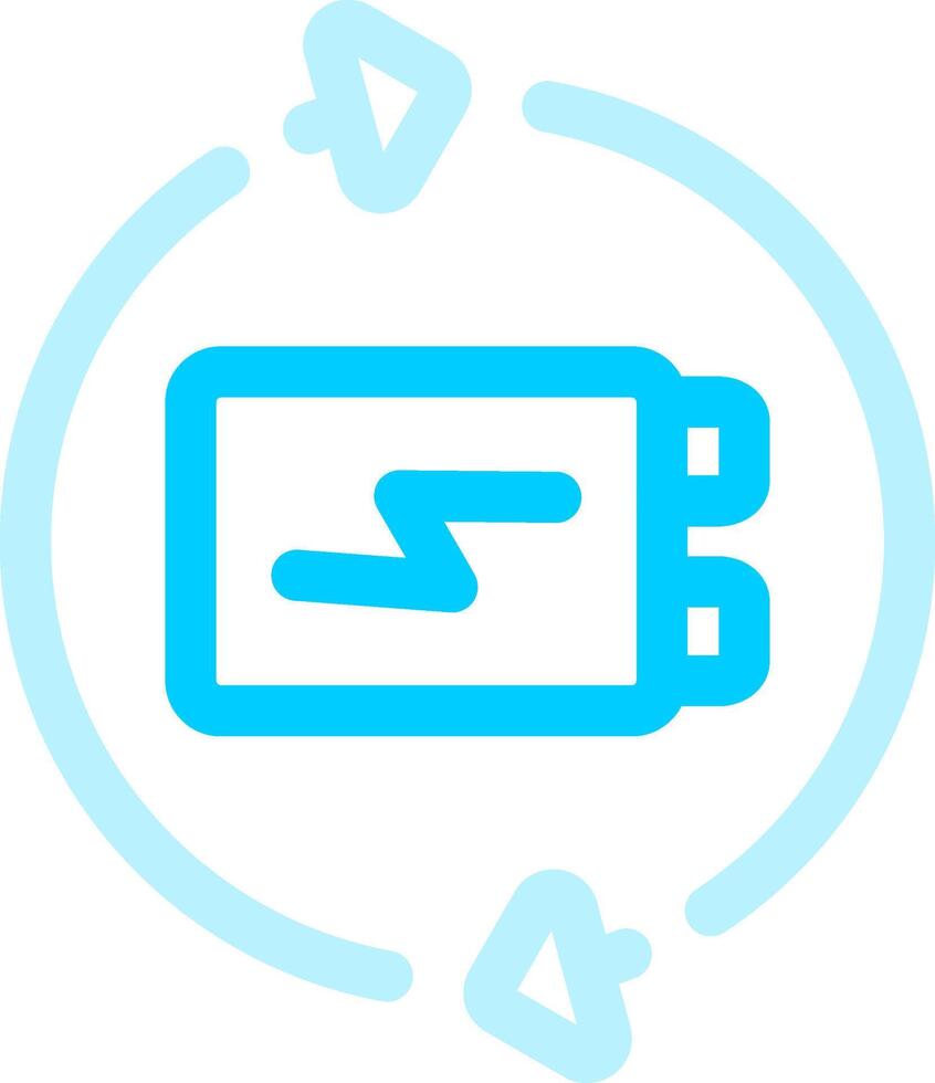 Battery Recycling Creative Icon Design vector