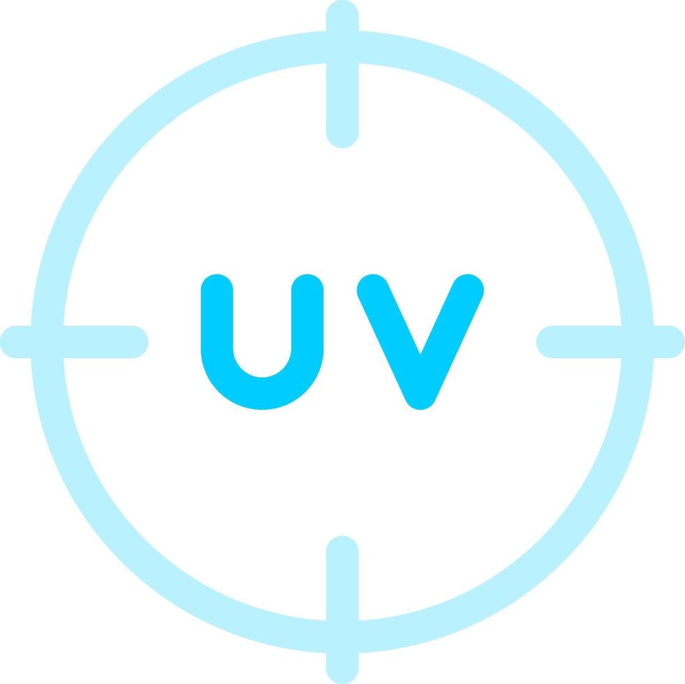 diseño de icono creativo uv vector