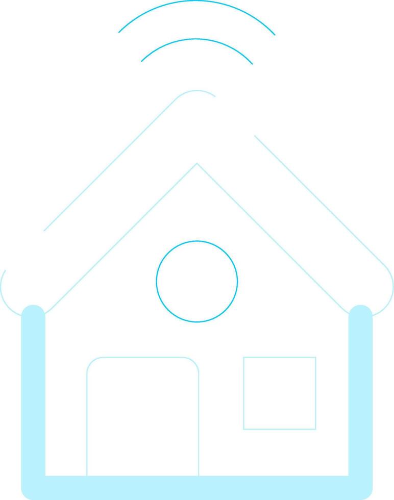 Smart Home Creative Icon Design vector