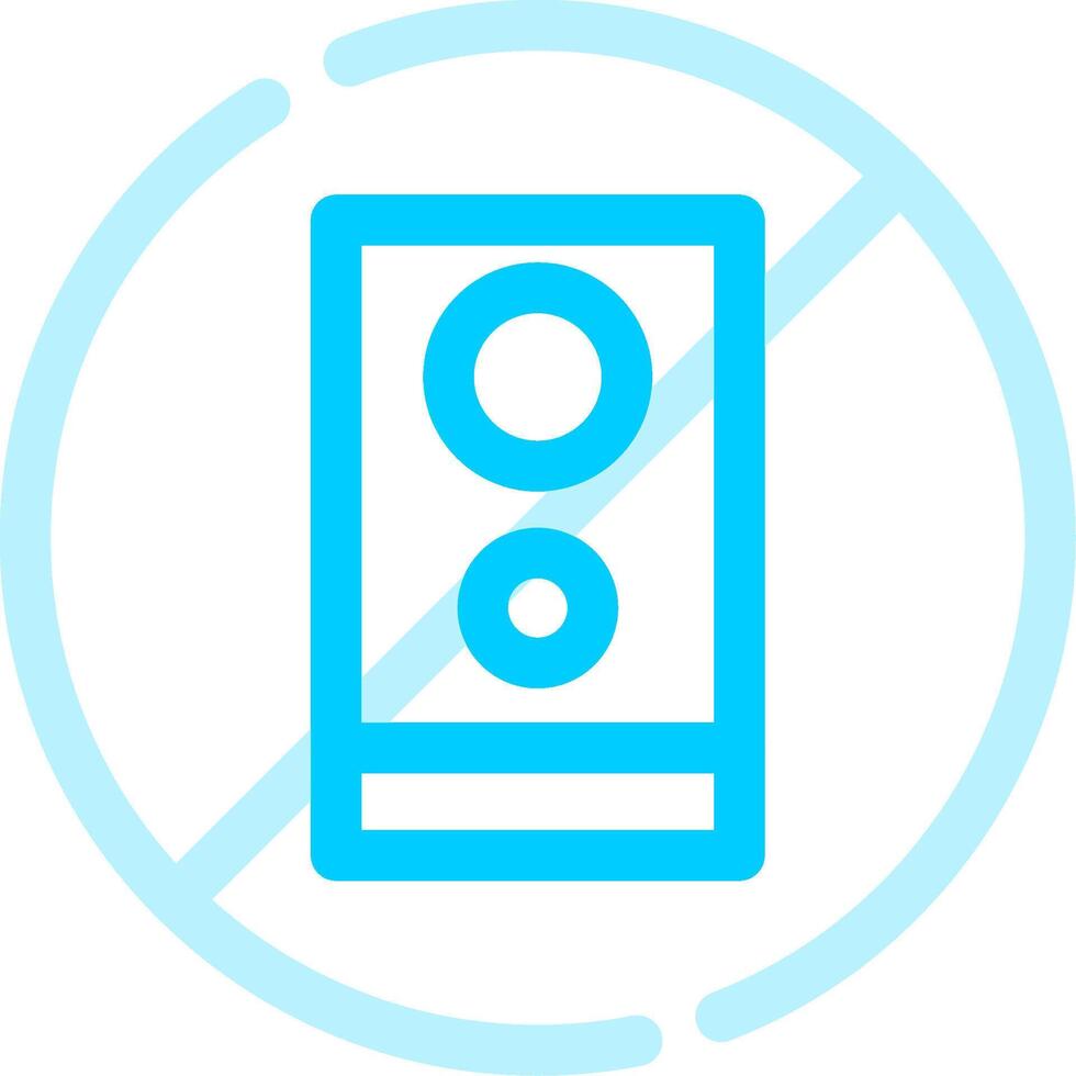 No Phone Creative Icon Design vector