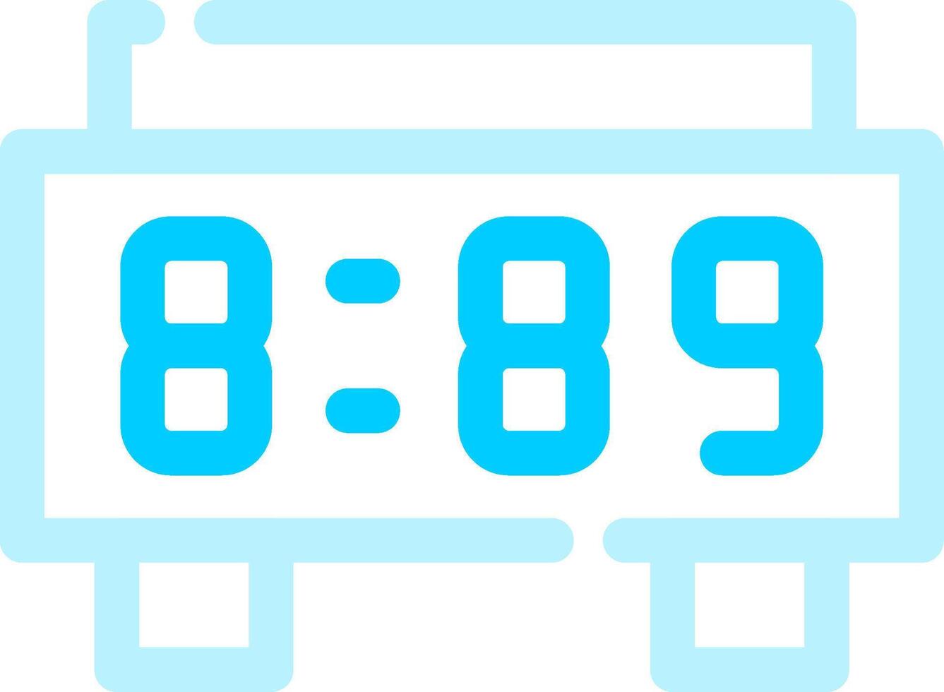 Digital Clock Creative Icon Design vector