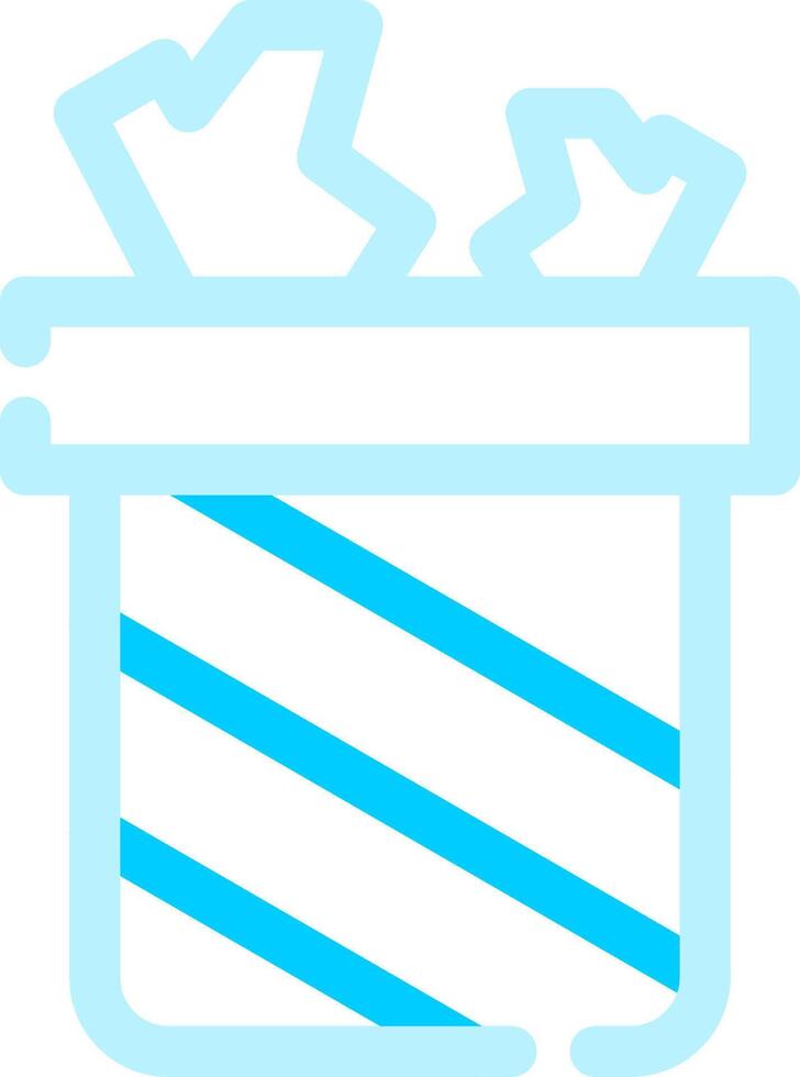 Trash Bin Creative Icon Design vector
