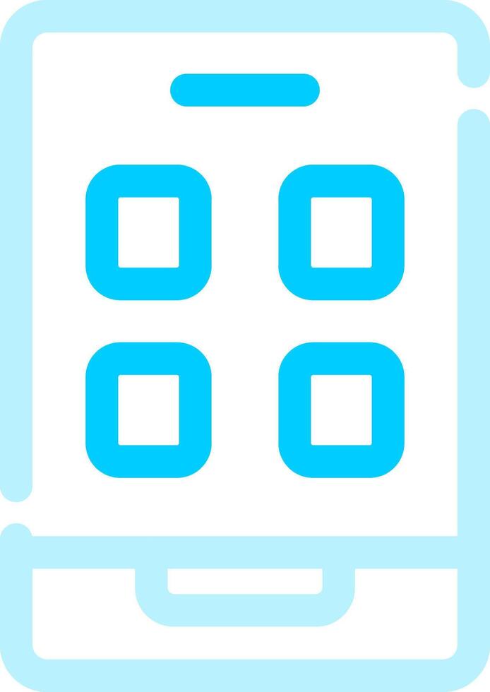 Mobile App Creative Icon Design vector