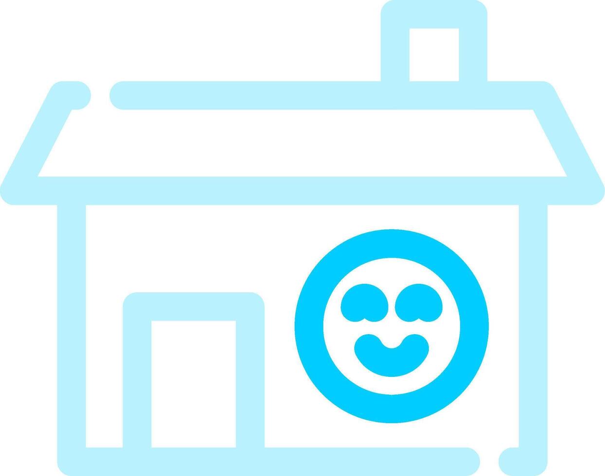 Happy Home Creative Icon Design vector