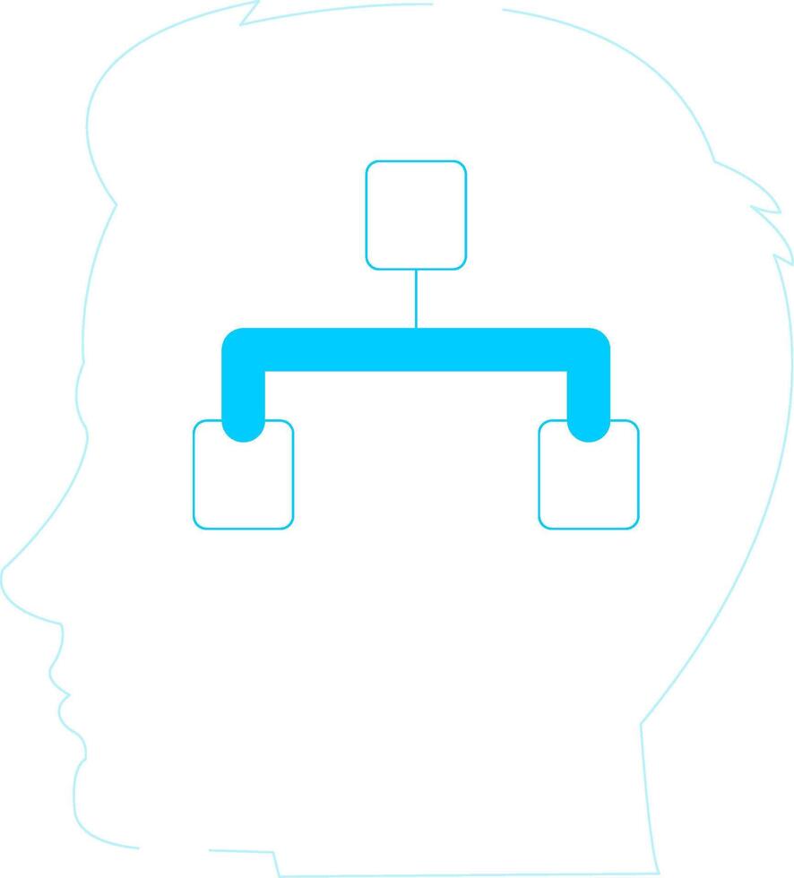 Decision Tree Creative Icon Design vector