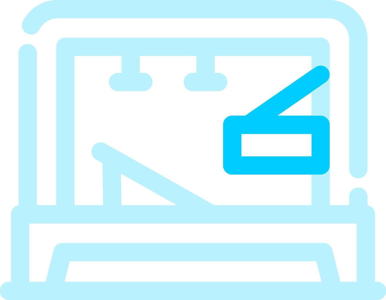 Pilates Tower Creative Icon Design vector