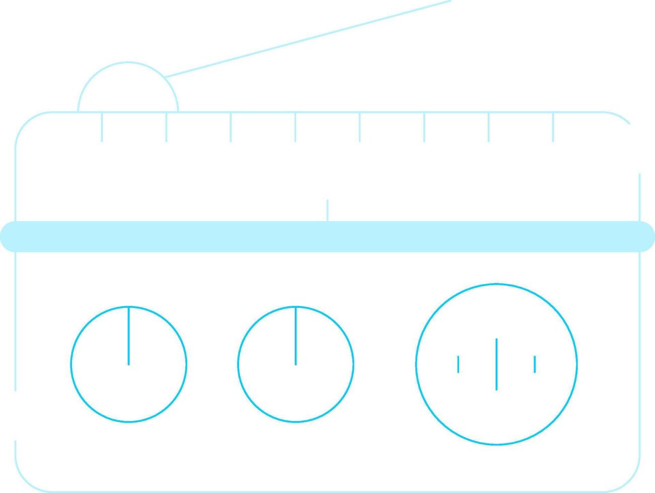 Radio Creative Icon Design vector