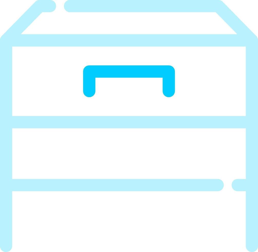 Bedside Table Creative Icon Design vector
