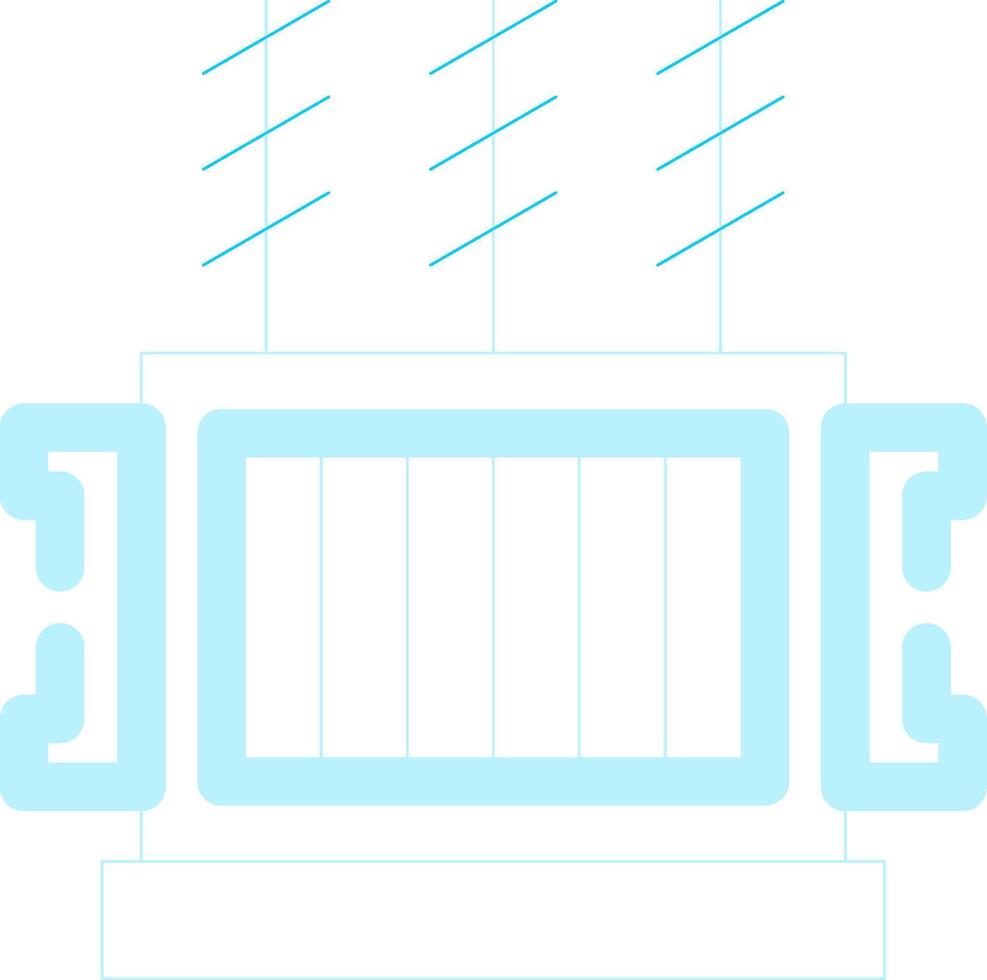Power Transformer Creative Icon Design vector