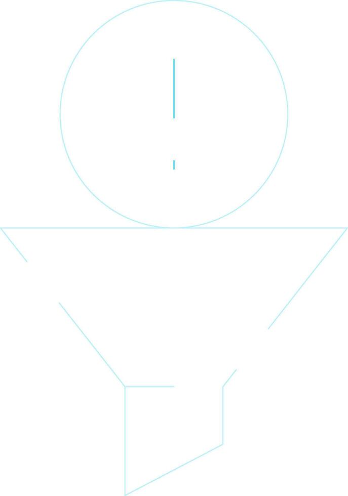 Filtering Creative Icon Design vector