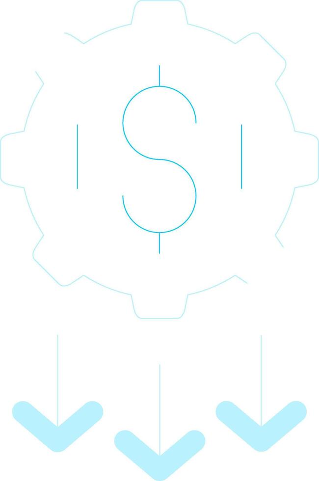 Low Startup Cost Creative Icon Design vector