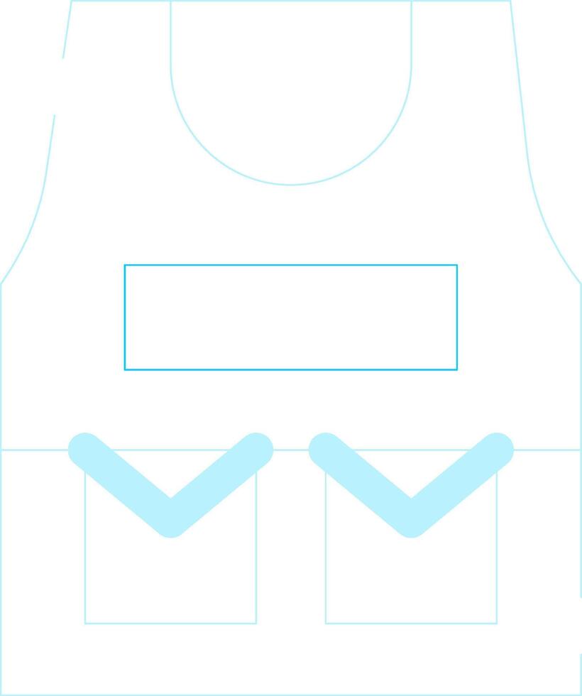 Bulletproof Vest Creative Icon Design vector