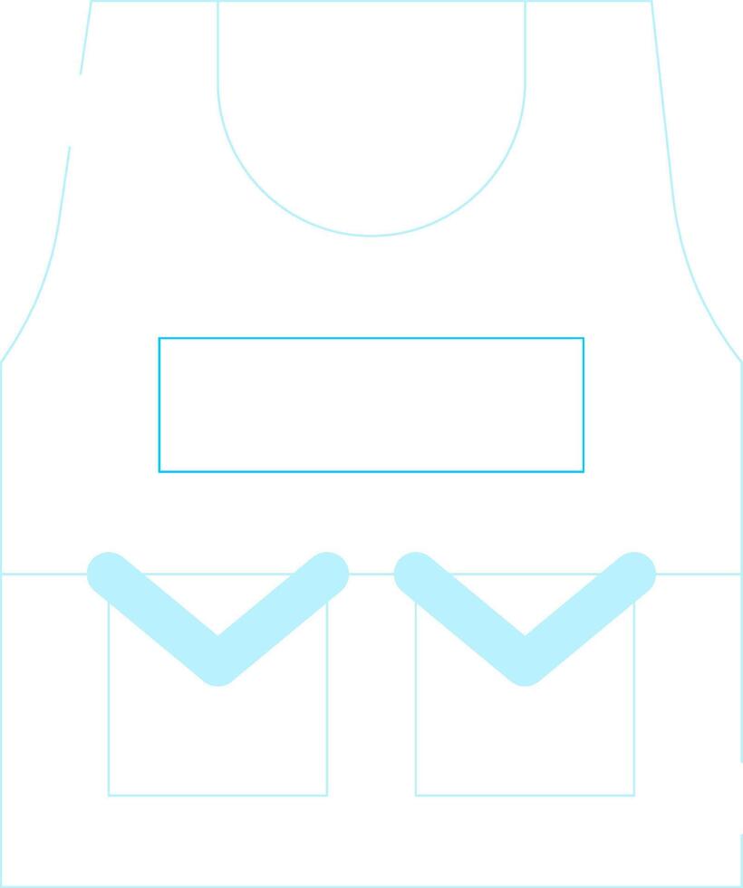 Bulletproof Vest Creative Icon Design vector