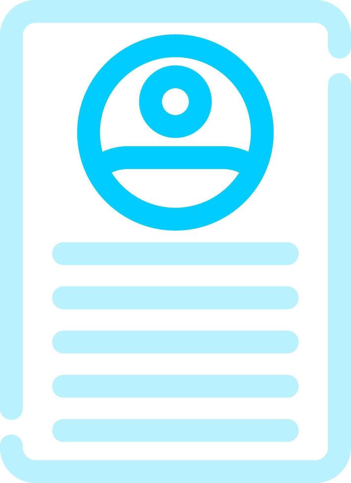 Resume Creative Icon Design vector