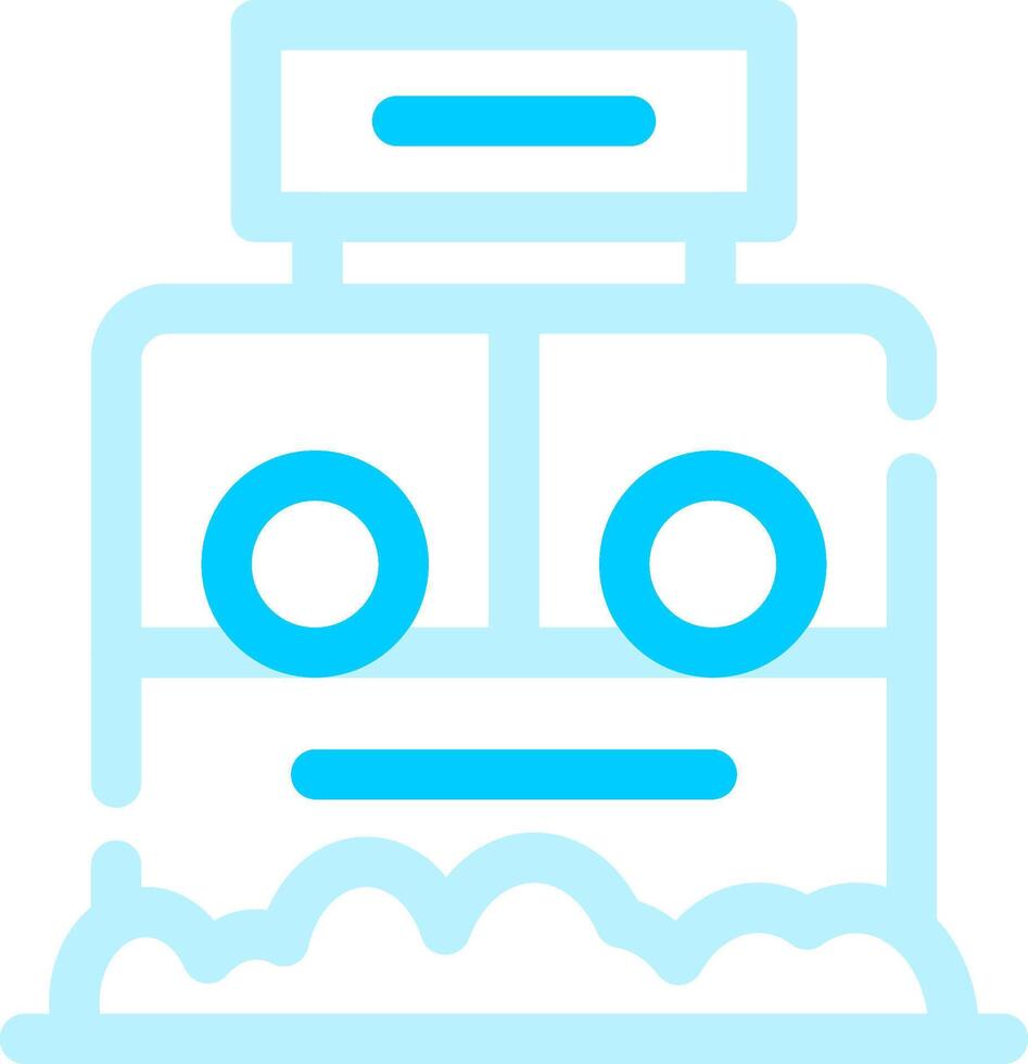 Ticket Box Creative Icon Design vector