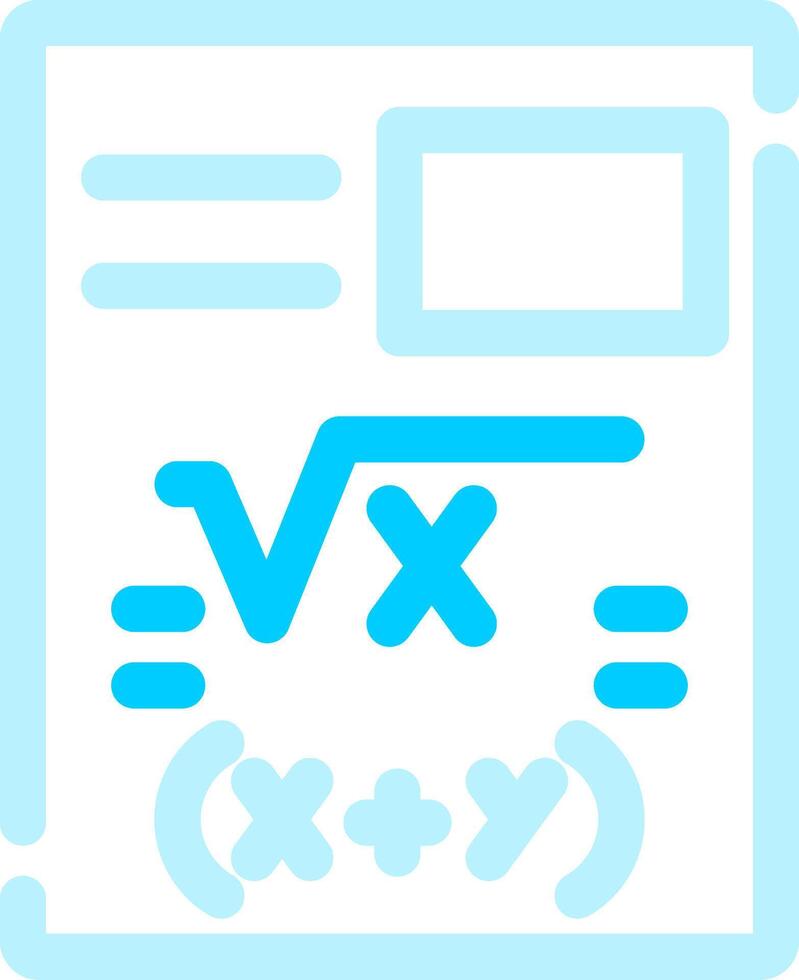 diseño de icono creativo de matemáticas vector