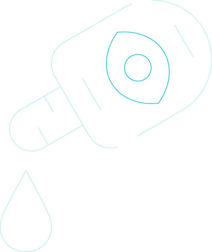Medical Eye Drops Creative Icon Design vector