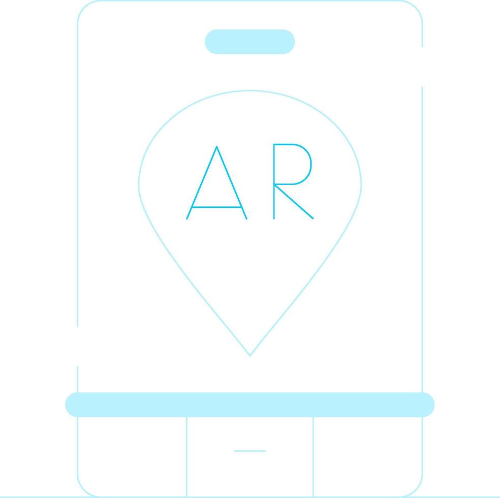 Ar Navigation Creative Icon Design vector