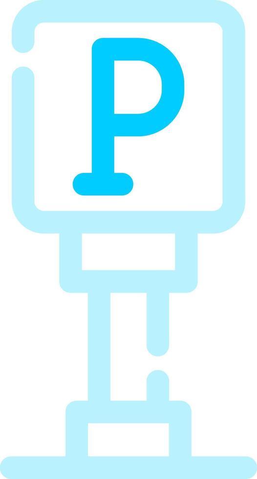 Parking Sign Creative Icon Design vector