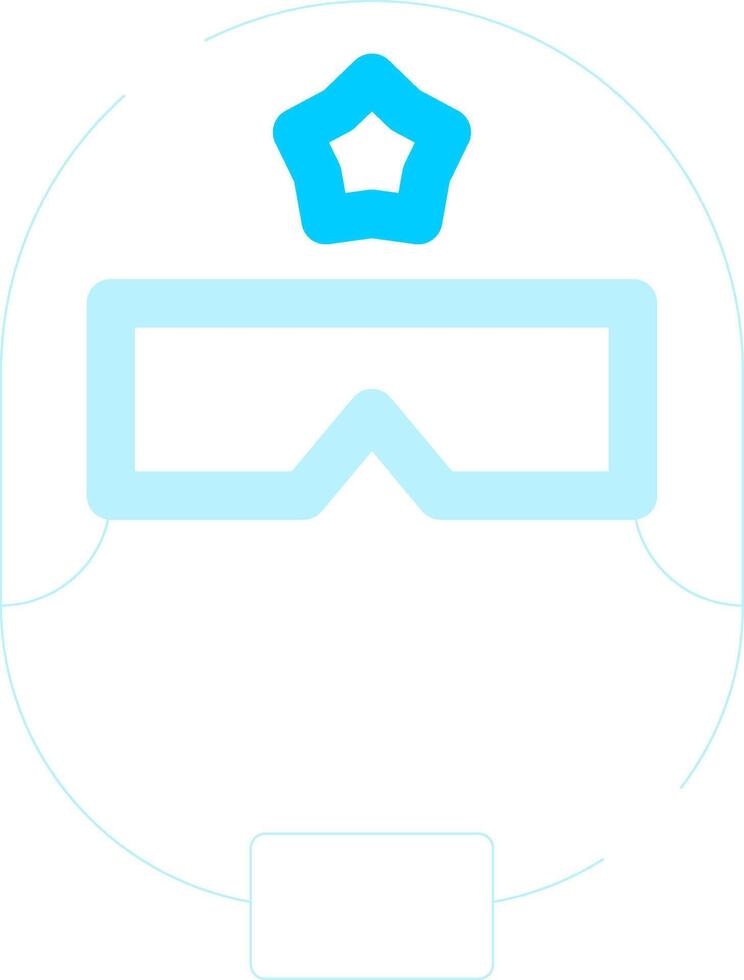 Police Helmet Creative Icon Design vector