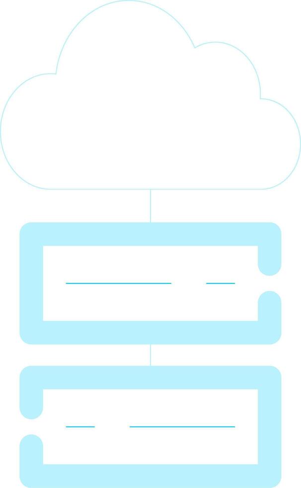 Cloud Storage Creative Icon Design vector