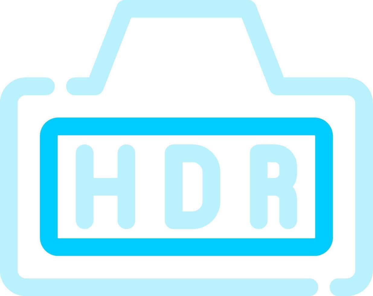 Hdr Creative Icon Design vector