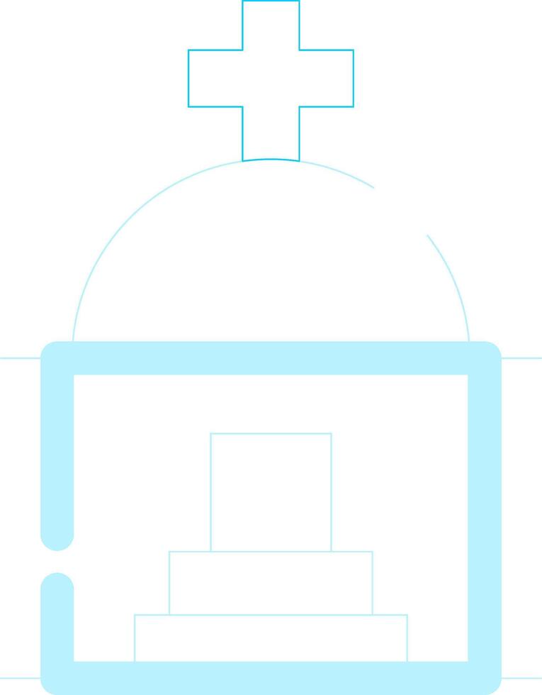 Mausoleum Creative Icon Design vector
