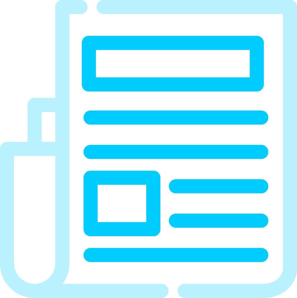 Newspaper Creative Icon Design vector
