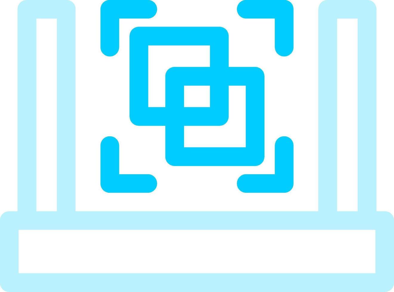 3D Scanner Creative Icon Design vector